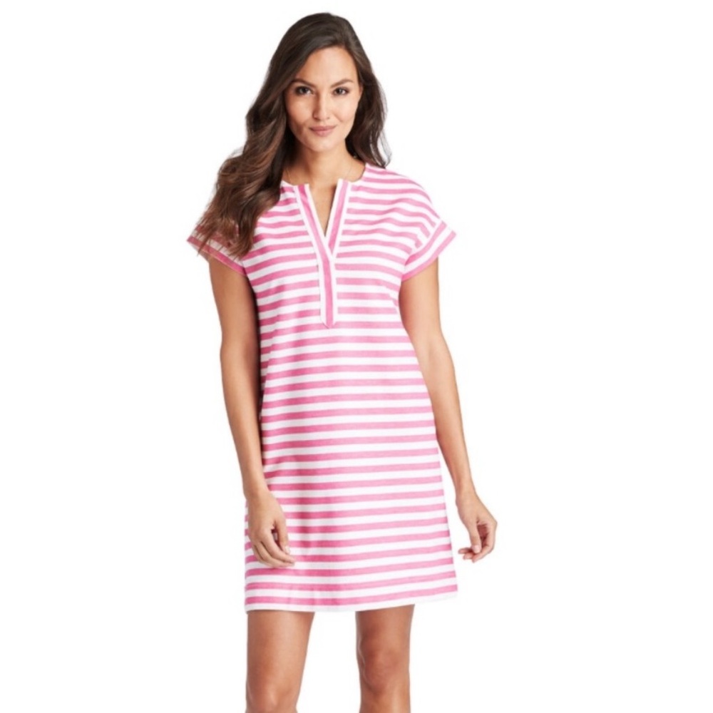 Vineyard Vines Pink/White Stripe Dress